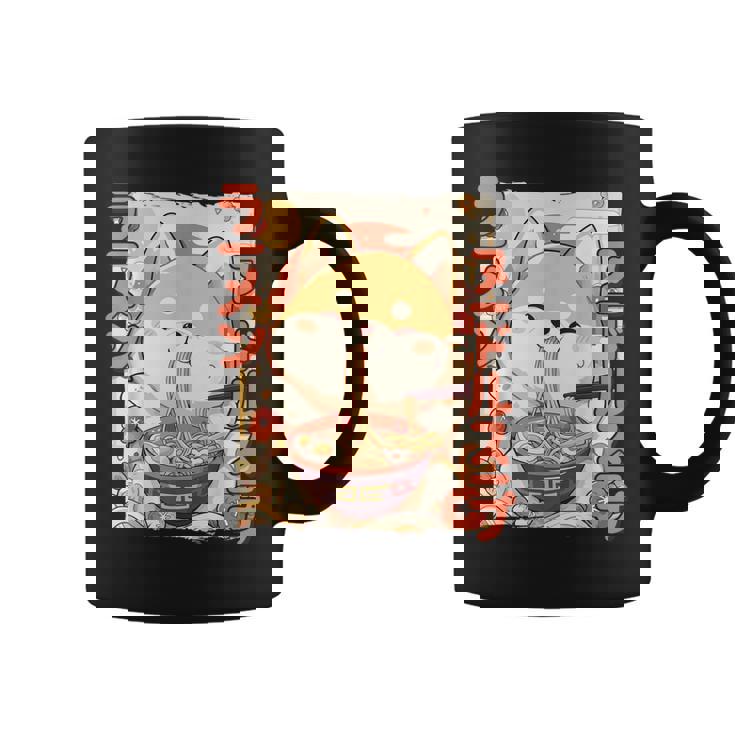 柴犬好きラーメン カワイイ猫柴犬犬ラーメン コーヒーマグ