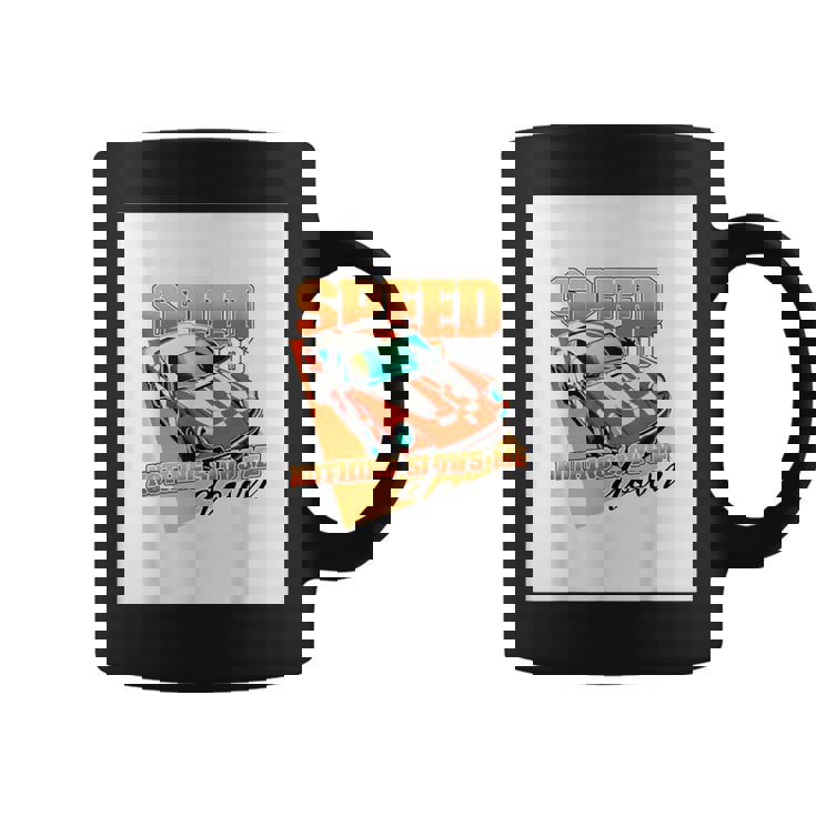 楽しいクールなレーシングカーイラスト コーヒーマグ