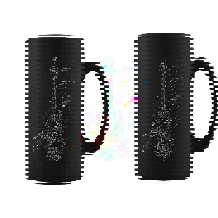 楽譜付きアコースティックギター、ギタリスト コーヒーマグ