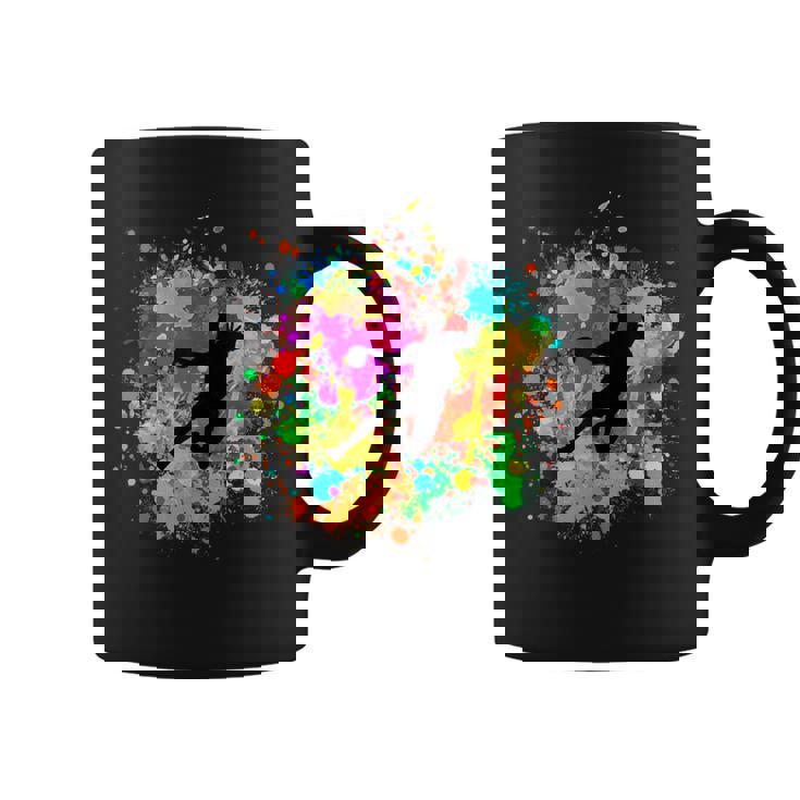 樹脂ボール付きのクールなハンドボールプレーヤー コーヒーマグ