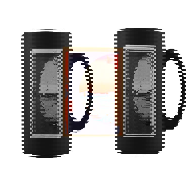 歌川広重 面白いtシャツ 名所江戸百景 絵画 アート メンズ 面白い 服 美術 グッズ 木版画 浮世絵 コーヒーマグ