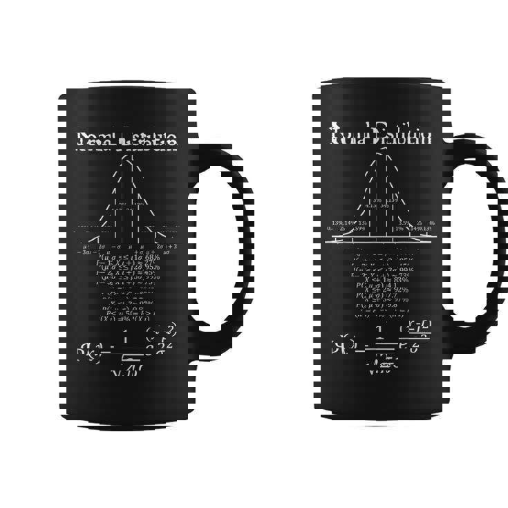 正常分布方程式グラフ統計数学教師 コーヒーマグ