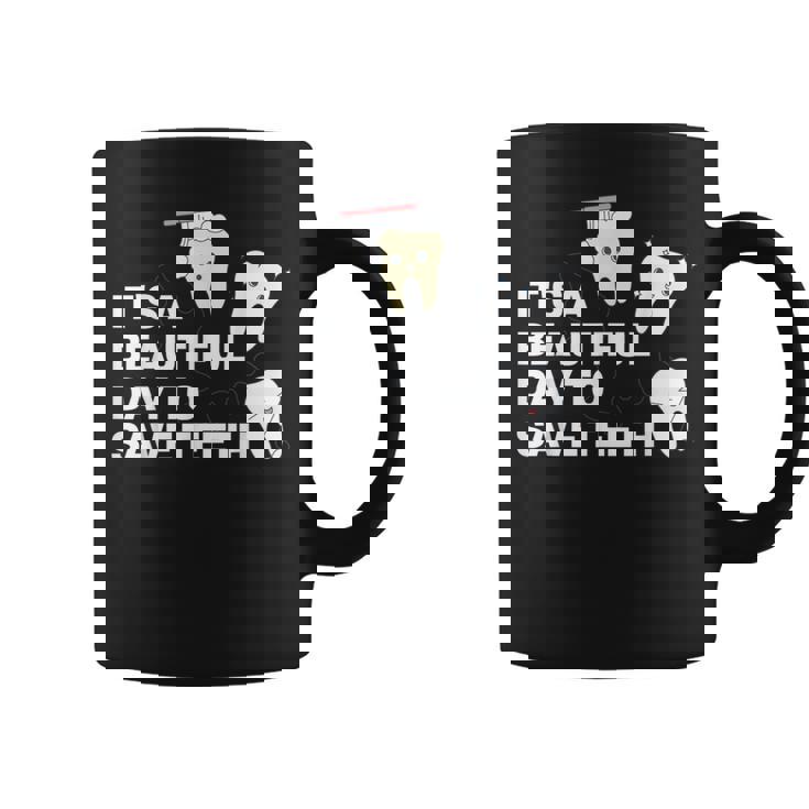 歯を救うには美しい日だ 歯医者 コーヒーマグ