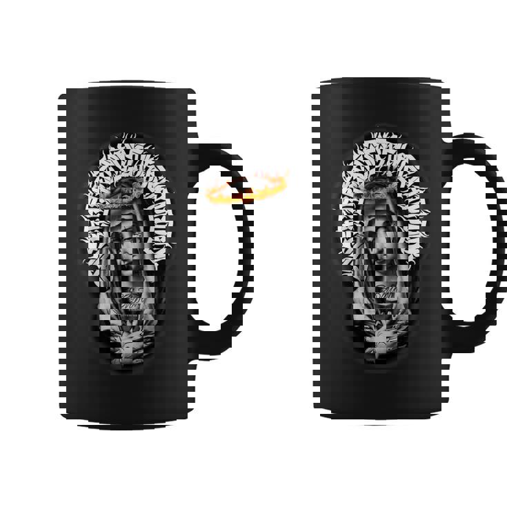 母マリア タトゥー Blessed Pray ゴシック コーヒーマグ