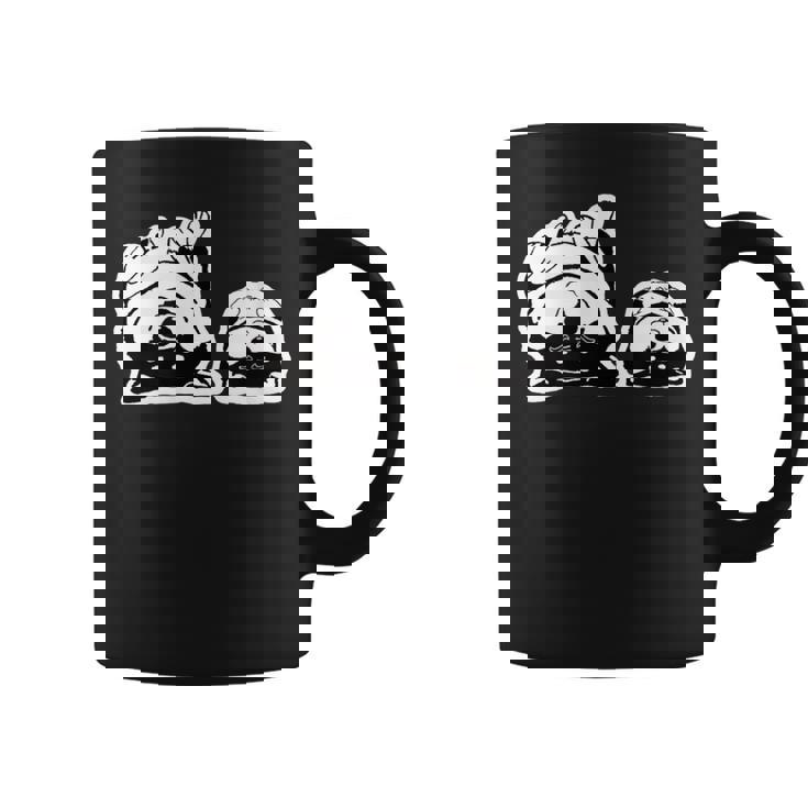 気持ちよく寝ている柴犬たち かわいい黒柴 柴犬イラスト コーヒーマグ