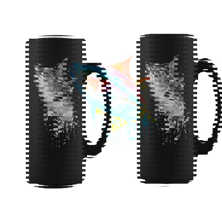 水彩 マグロ 魚 カラフル 海釣り 釣り コーヒーマグ