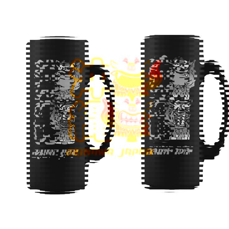 沖縄ジャパン シーサーガーディアンライオンズ 沖縄 日本語漢字 コーヒーマグ