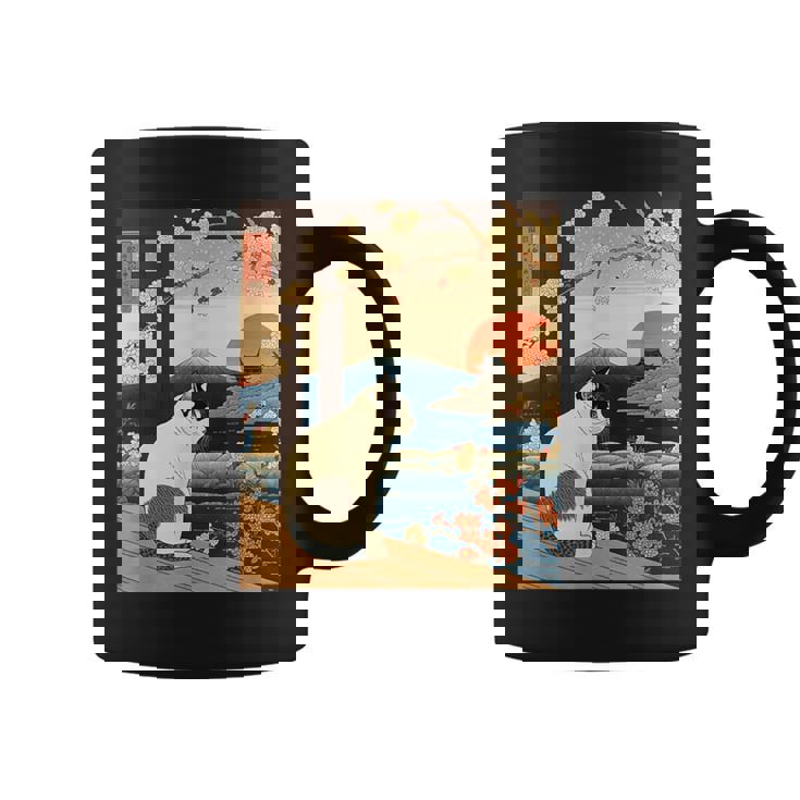 浮世絵 アート 神奈川 ヴィンテージ 日本のタトゥーアート 猫 グラフィック コーヒーマグ