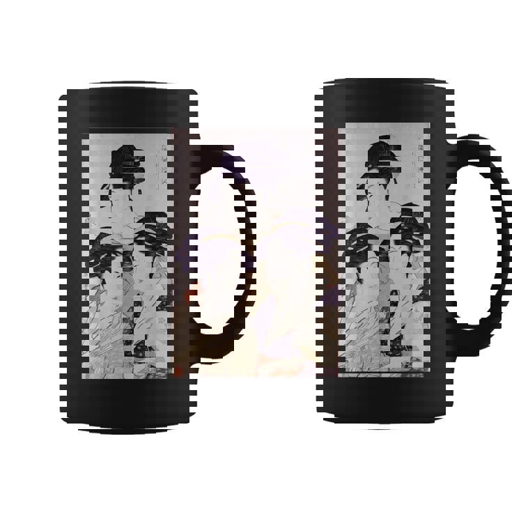 浮世絵 美人 ユーモア アート 絵 漢字 日本 コーヒーマグ