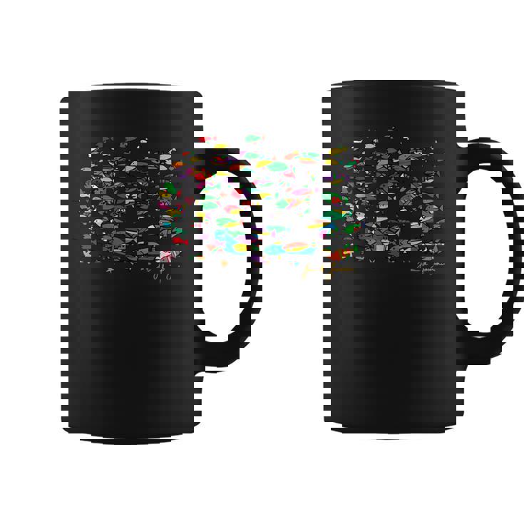 海の中の魚 コーヒーマグ