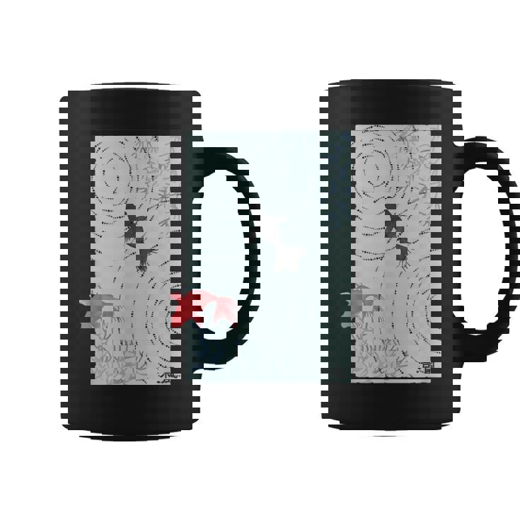 涼風2－いつかの雨上がり－ 金魚 波紋 夏 風 納涼 シック 和風 和柄 シンプル レトロ メンズ レディース キッズ コーヒーマグ