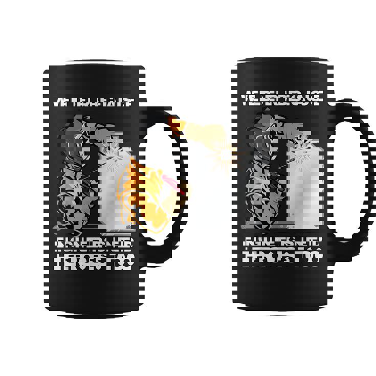 溶接工エンジニアにはヒーローが必要だから 面白すぎる溶接 コーヒーマグ