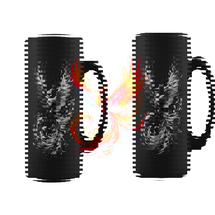 火の鳥 不死鳥 神話上の鳥 立ち上がり 再び生まれる 灰 長袖tシャツ コーヒーマグ
