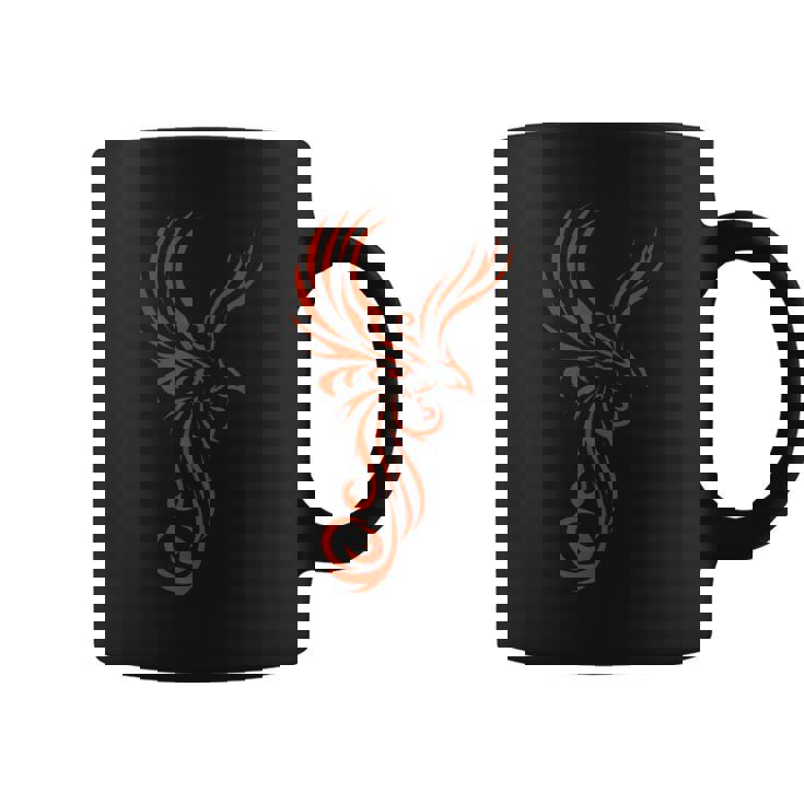 灰のタトゥー部族のモチーフから素晴らしいフェニックス。 コーヒーマグ