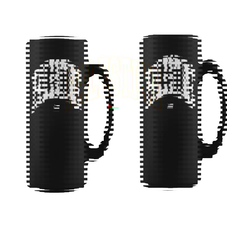 無料のパレスチナ大学代表チームフォント パレスチナの国旗を保存 コーヒーマグ