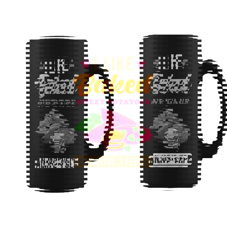 焼き芋が好きで、3人で面白いじゃがいも コーヒーマグ