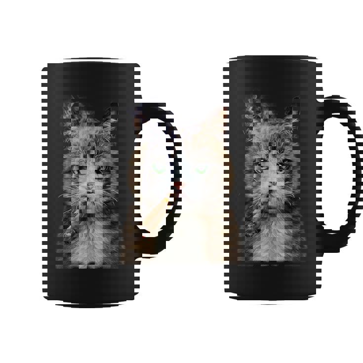 煙草を吸うネコ 猫 たばこ ねこ コーヒーマグ