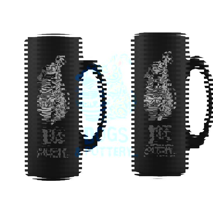 犬と陶器 面白い犬の陶芸家 アート コーヒーマグ