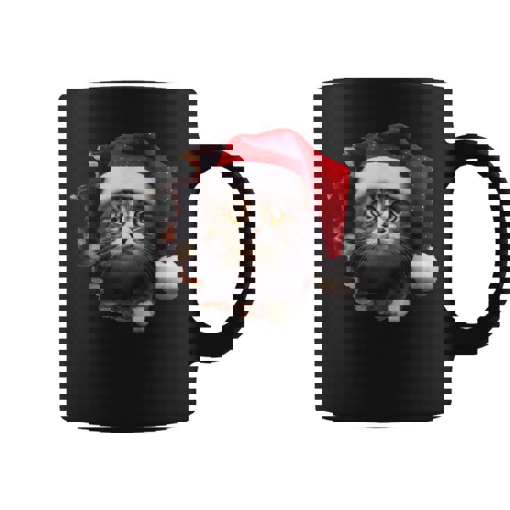 猫 クリスマス クリスマスパーティー コーヒーマグ