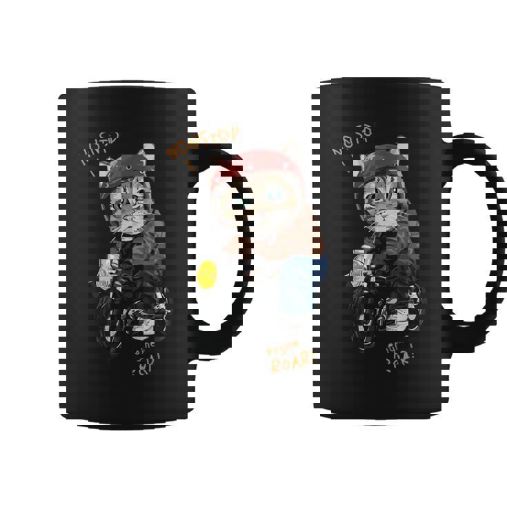 猫 バイク オートバイ おもしろ ねこ ライダース バイカー 面白い ネコ コーヒーマグ