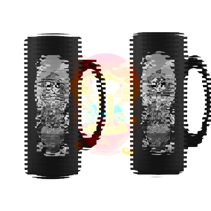 猫 ラーメン 日本語 面白い グラフィック カワイイ 猫 アニメ 恋人 コーヒーマグ