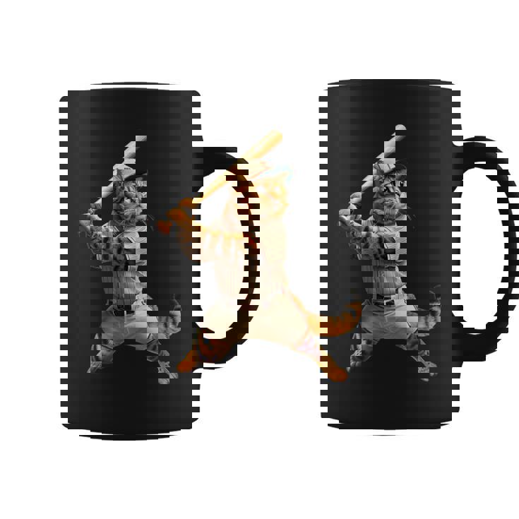 猫 面白いtシャツ 野球 ネコ ベースボール おもしろ 服 ネタ メンズ 野球部 おもしろグッズ 大人 子供 コーヒーマグ