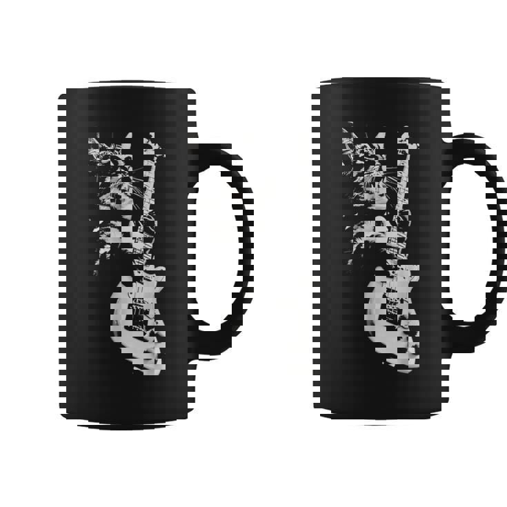 猫がギターベースを弾く コーヒーマグ