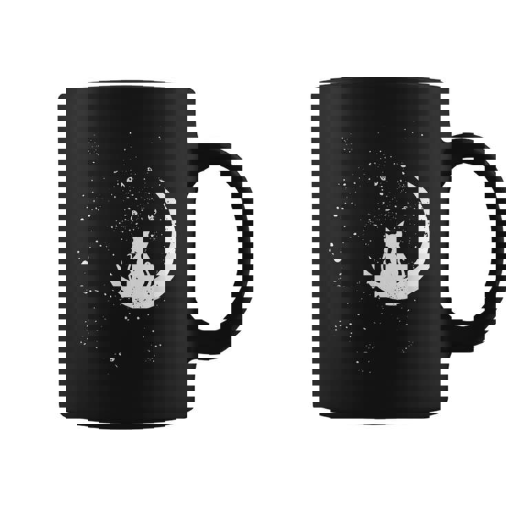 猫の家族 月の絵柄 メンズ レディース 子供 コーヒーマグ