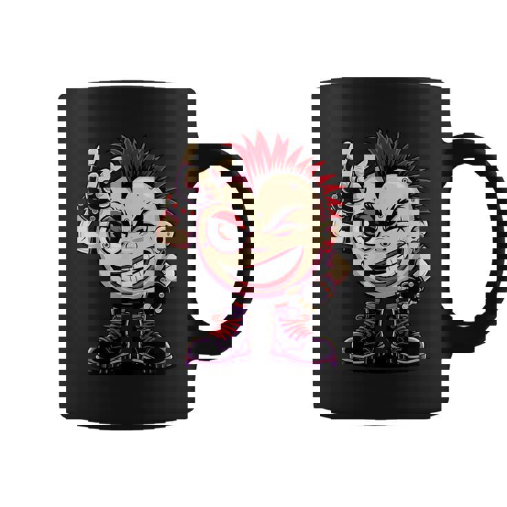 生意気なパンクロックロッカー イロとブーツ付き 面白いパンク コーヒーマグ