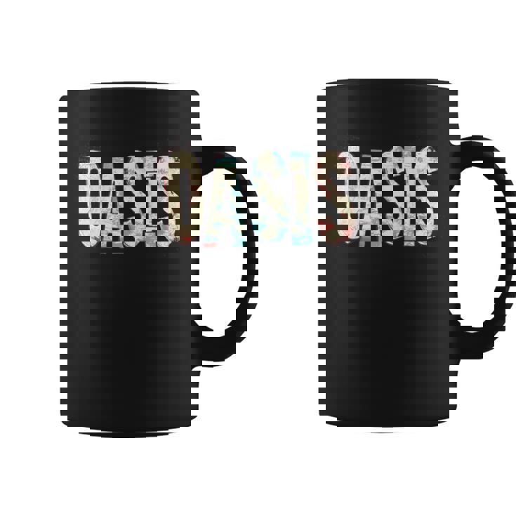 男性と女性のための素敵なオアシスステートメント。 長袖tシャツ コーヒーマグ