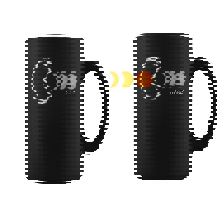 皆既日食 2024年4月8日 ファニーフェーズ トータリティ コーヒーマグ