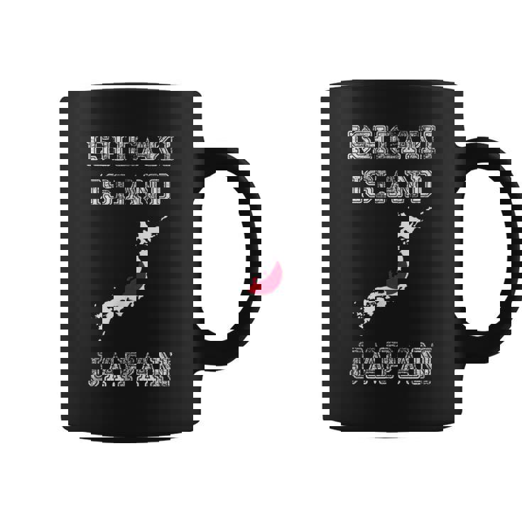 石垣島 日本 ヴィンテージ 日本 国旗 地図 デザイン コーヒーマグ