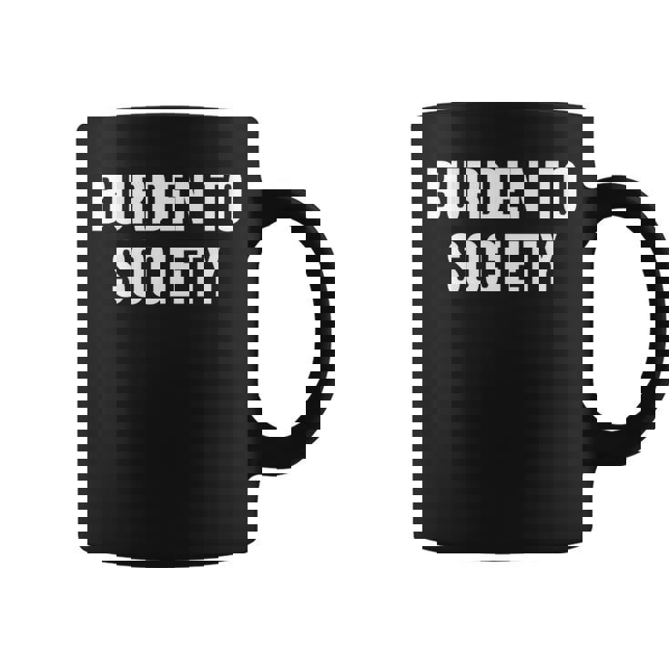 社会への負担 長袖tシャツ コーヒーマグ