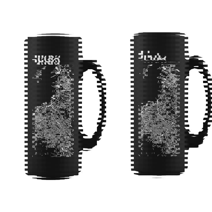 福岡ジャパン クラシック シティ マップ グラフィック コーヒーマグ