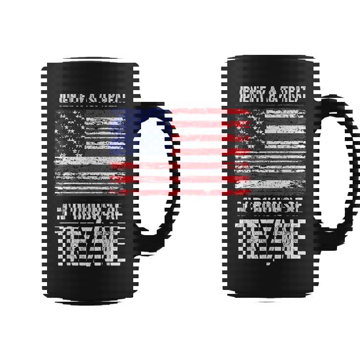 私が脅威だと判断した私の代名詞を試してみる私 コーヒーマグ