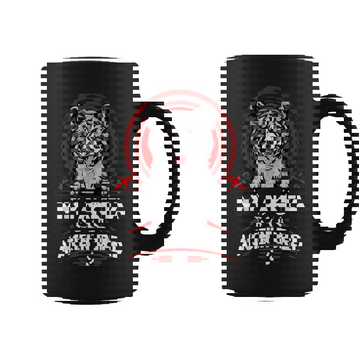 私の秋田は古代の品種の面白い子犬の犬の恋人です コーヒーマグ