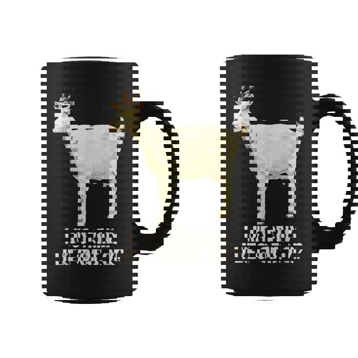 私は本当にヤギが好きです コーヒーマグ