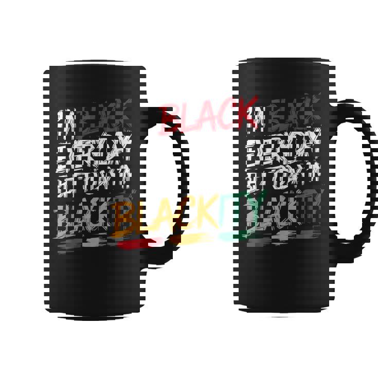 私は毎日黒人だけど今日は黒人黒人ジューンティーンス コーヒーマグ