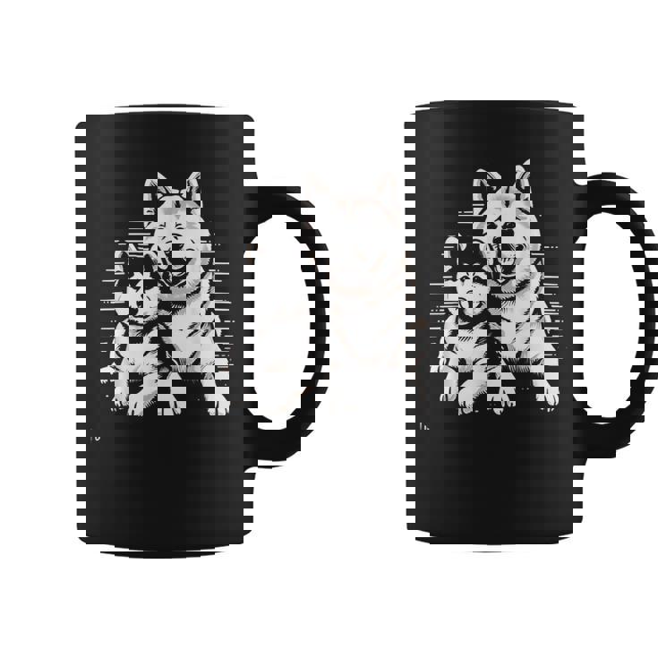 秋田犬 グラフィックtシャツ レディース メンズ コーヒーマグ