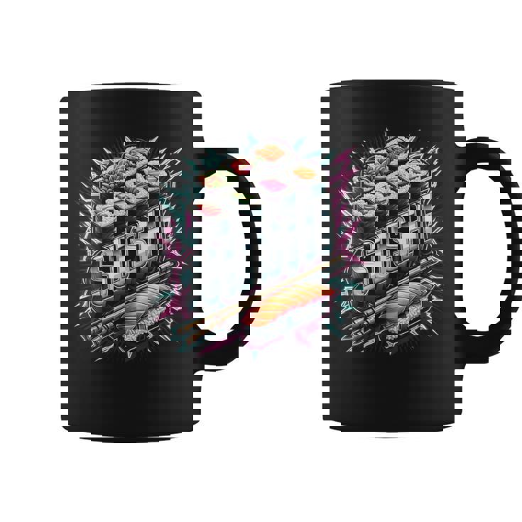 稲妻と閃光の寿司ティー 日本料理 コーヒーマグ