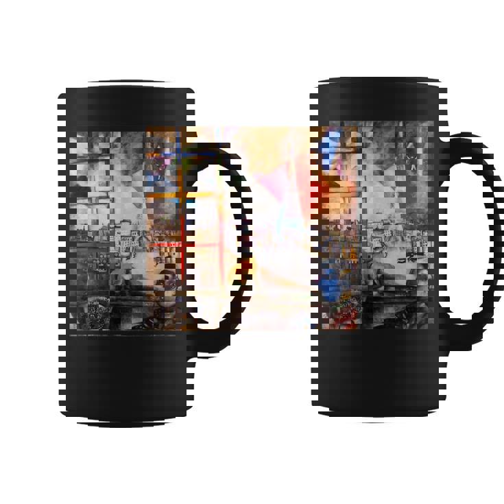 窓を通るパリ マルク・シャガール コーヒーマグ