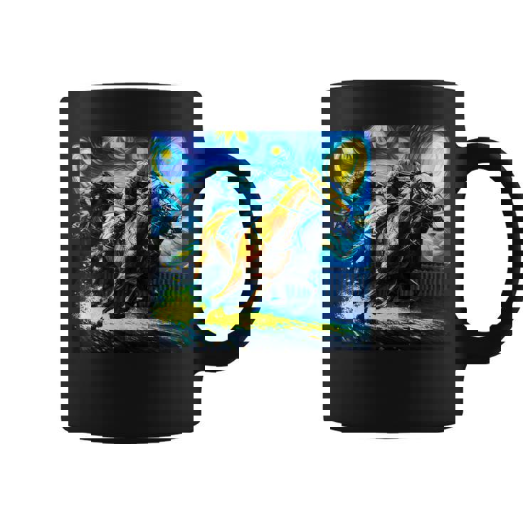 競馬 馬tシャツ おもしろ ウマ レース 馬 乗馬 競馬 面白いtシャツ メンズ グッズ ネタ 大人 男性 ゴッホ コーヒーマグ