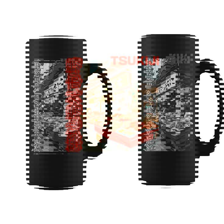 築地魚市場 日本 東京撮影 海鮮屋台 コーヒーマグ