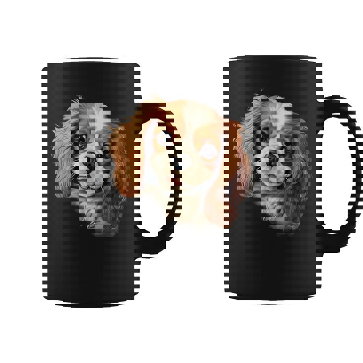 素敵で面白い覗き見犬 キャバリアキングチャールズスパニエル コーヒーマグ