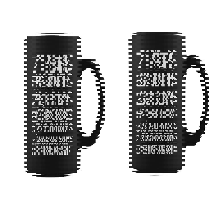 素晴らしい71歳の誕生日ギフト 面白い71歳の誕生日 コーヒーマグ