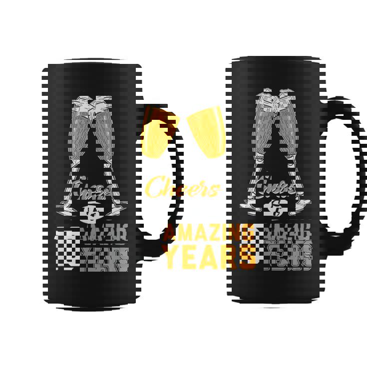 結婚10周年記念ギフト Cheers Amazing Years Married コーヒーマグ
