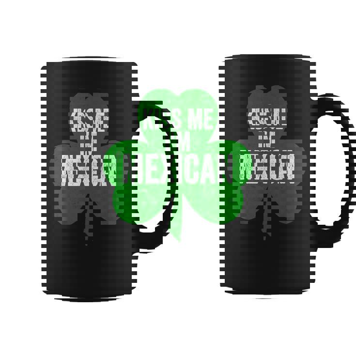 聖パトリックデー 面白いギフト Kiss Me I'm Mexican コーヒーマグ