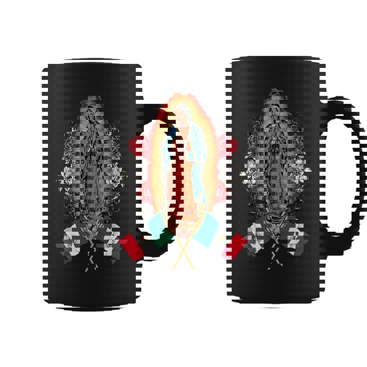 聖母マリア メキシコ国旗 聖母マリア グアダルーペ コーヒーマグ