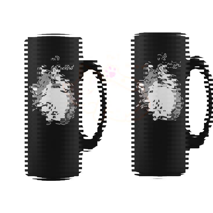 肉球を見せる猫ちゃん キジ白猫 猫好き 動物 かわいい おもしろ ネタ コーヒーマグ