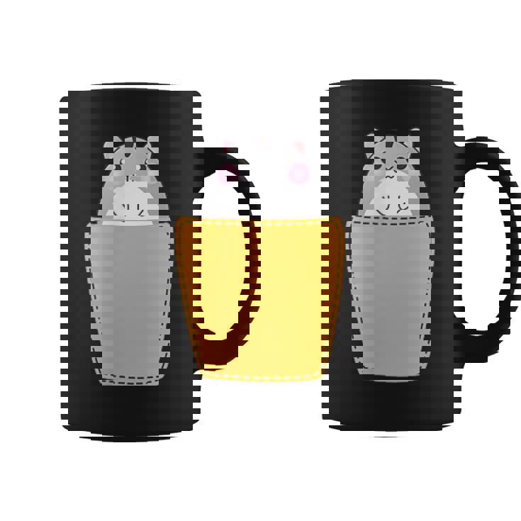 胸ポケットにハムスター コーヒーマグ